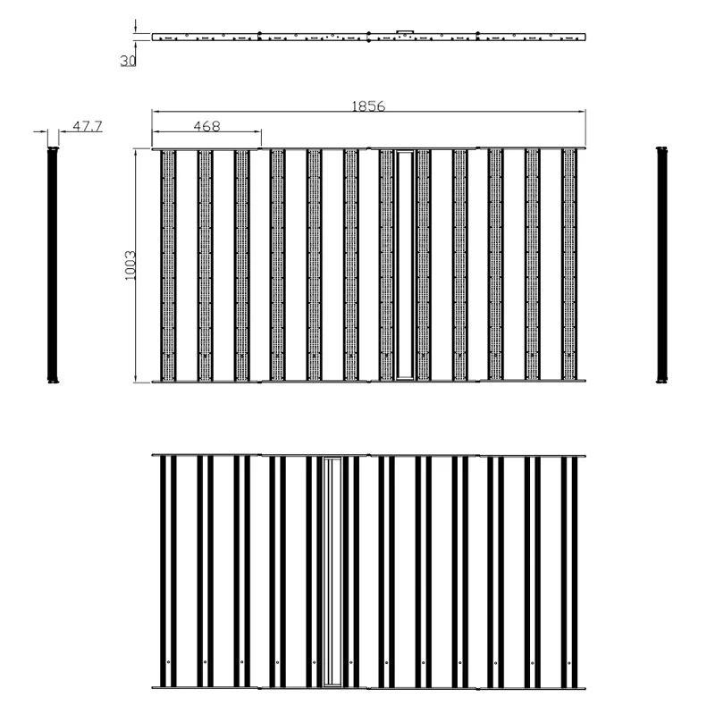 1.8 Meters Long 1000W LED Grow Light - TG1000 1.8M